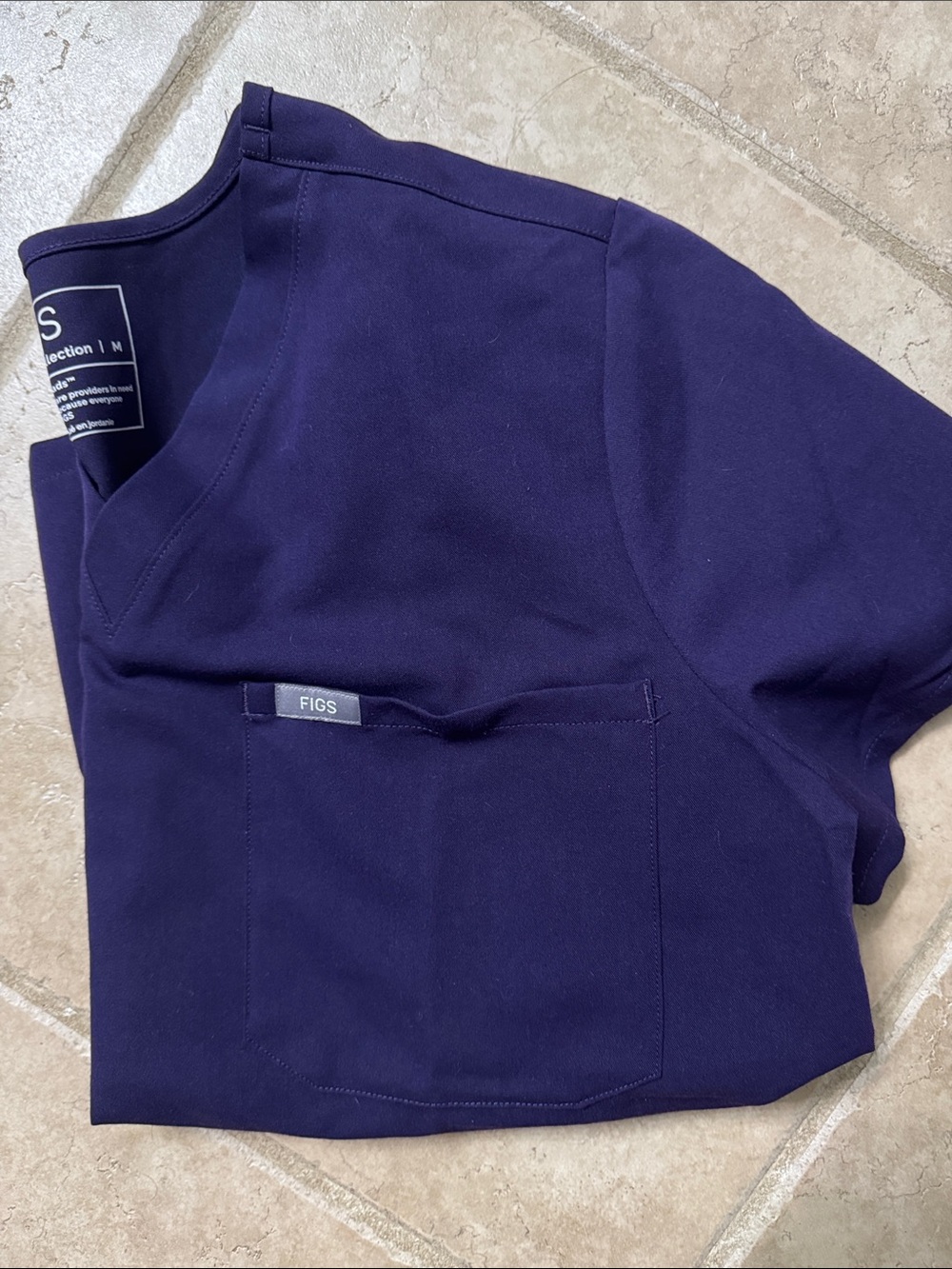 Figs vneck scrub top